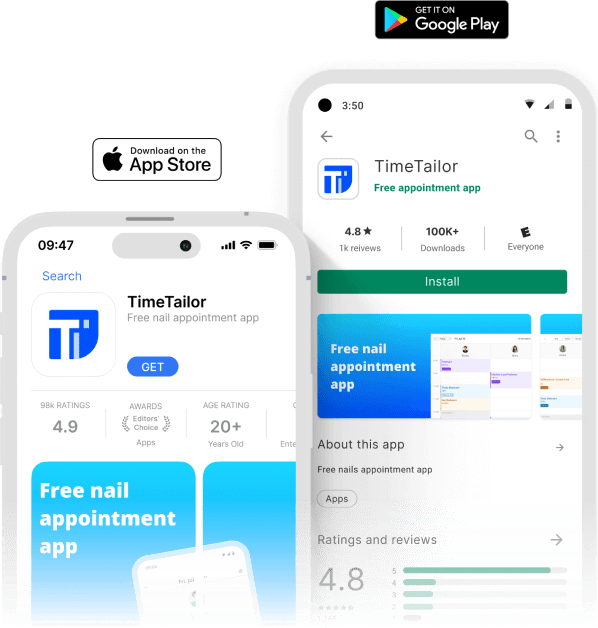 nail salon appointment booking app - download app