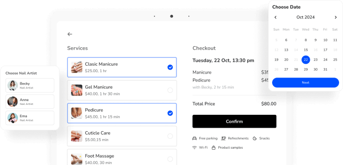 nail salon appointment software