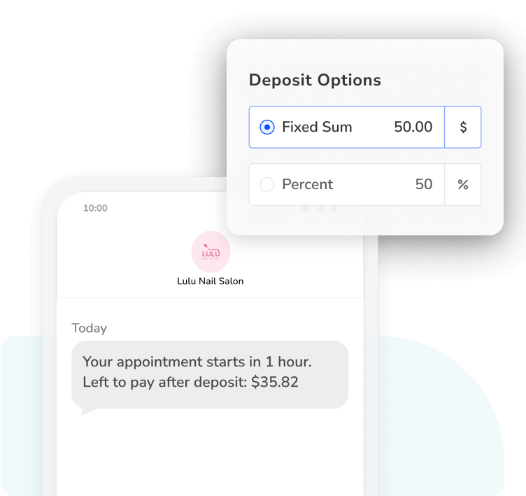 nail tech booking app with POS