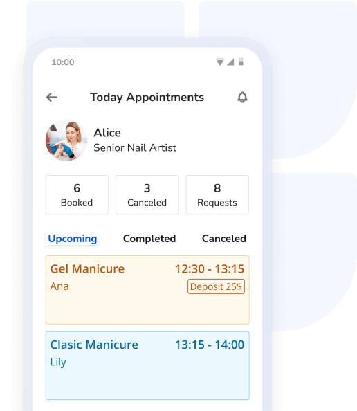 nail salon booking app