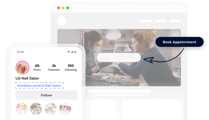 self-booking with nail salon booking app