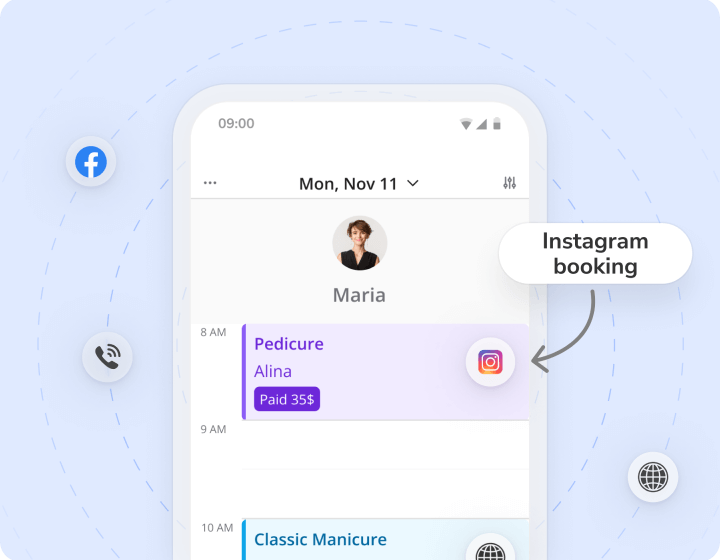 online booking system for nail salon - all appointments in one place