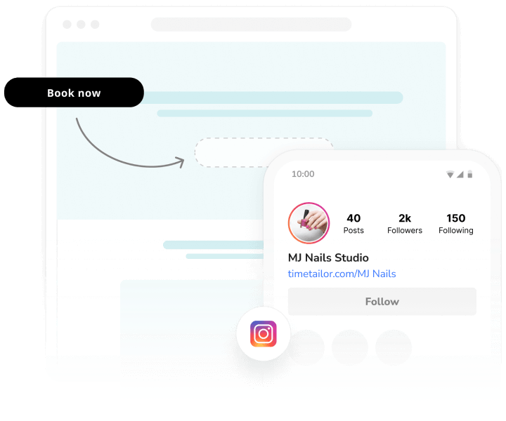 nail salon online booking system - self-booking