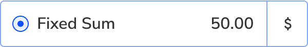 fixed sum deposit