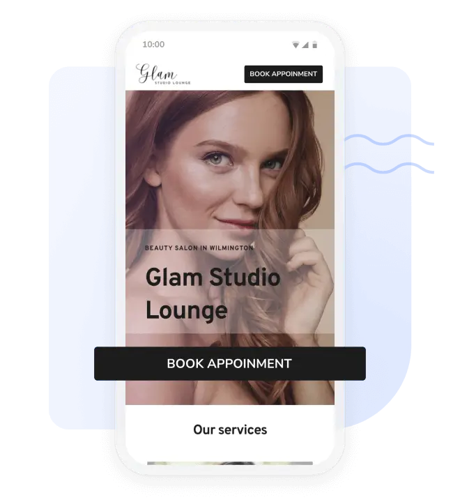 optimized website for nail salon