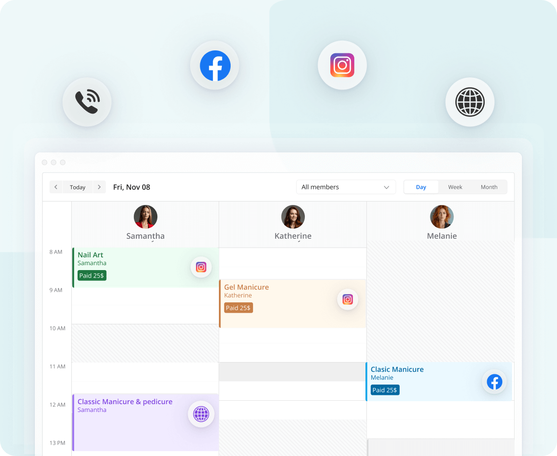 nail salon booking software
