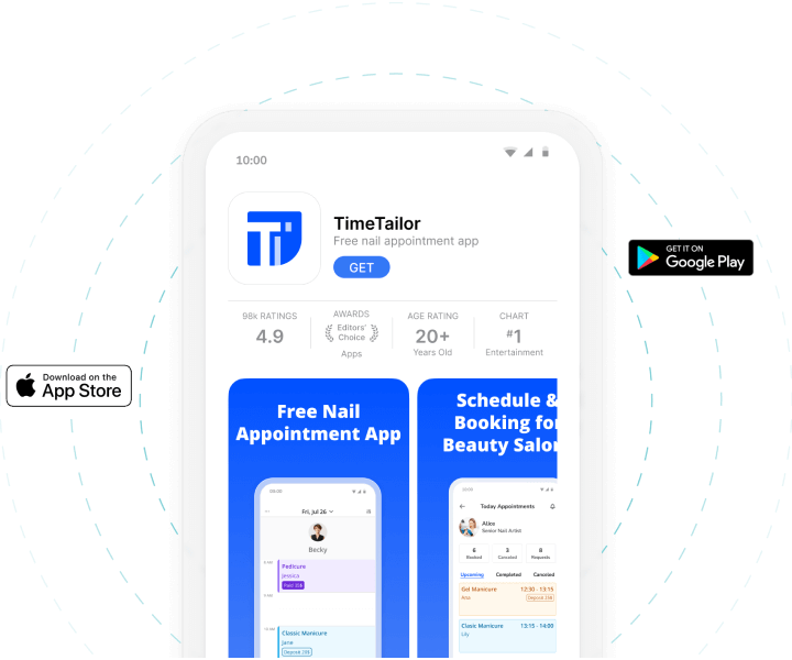 install nail salon POS software for ipad on any Android & IOS device