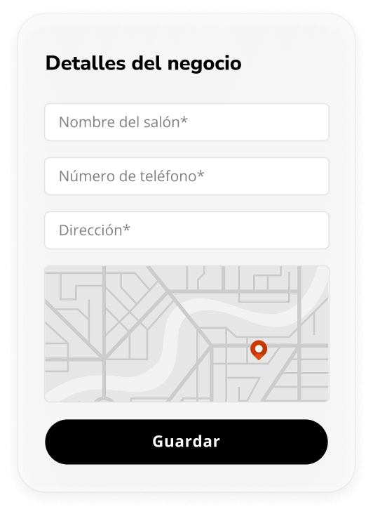 configuración de servicios y precios