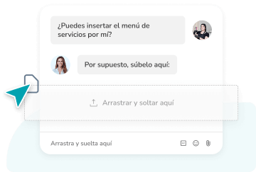 calendario del menú de servicios del salón de uñas