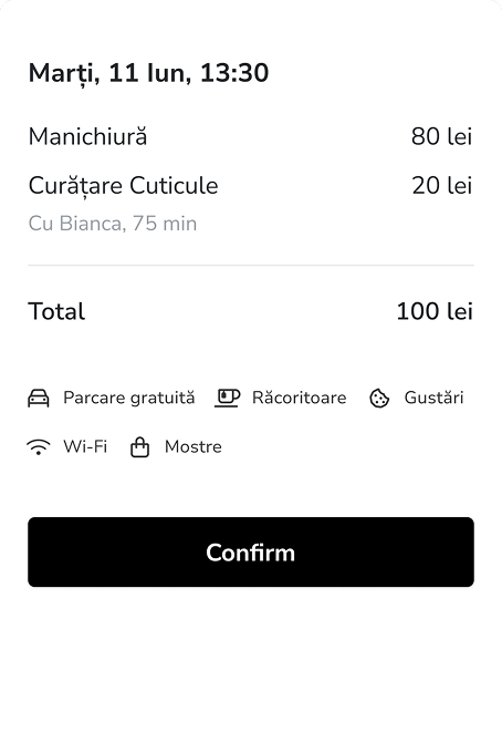 software saloane manichiură pedichiură - programări online